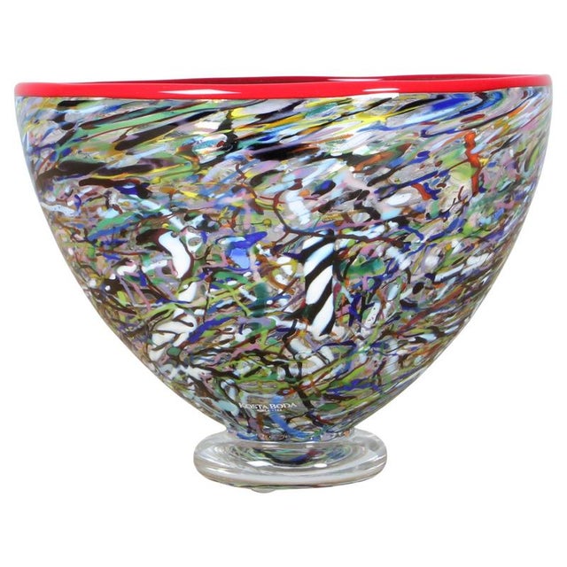 Glass Art Glass Vase by Bertil Vallien for Kosta Boda, 1960s For Sale - Image 7 of 7