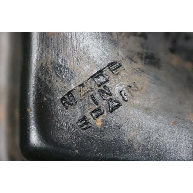 Mid-Century Modern Vintage 1950s Large Black Greco-Roman Style Terra Cotta Classic Urn For Sale - Image 3 of 5