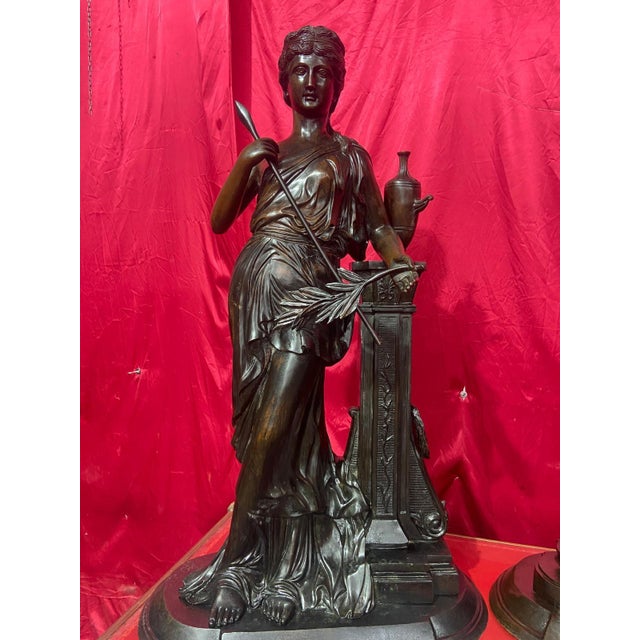 1920s Athena and Perseus, 1922, Bronze, Set of 2 For Sale - Image 5 of 6