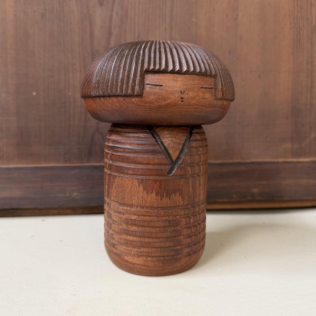 Wood Vintage Sōsaku Kokeshi Shimoyo by Murakami Ken-Ichi, 1960s For Sale - Image 7 of 10