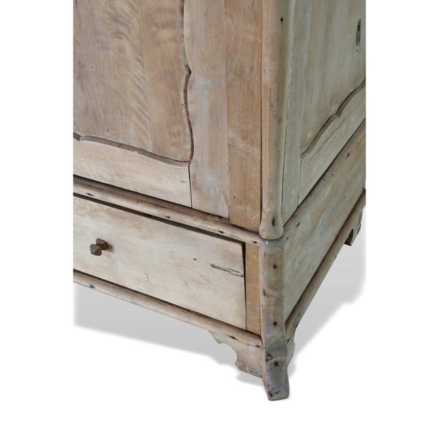 Antique Brown Fir Wardrobe, 1890s For Sale - Image 4 of 5