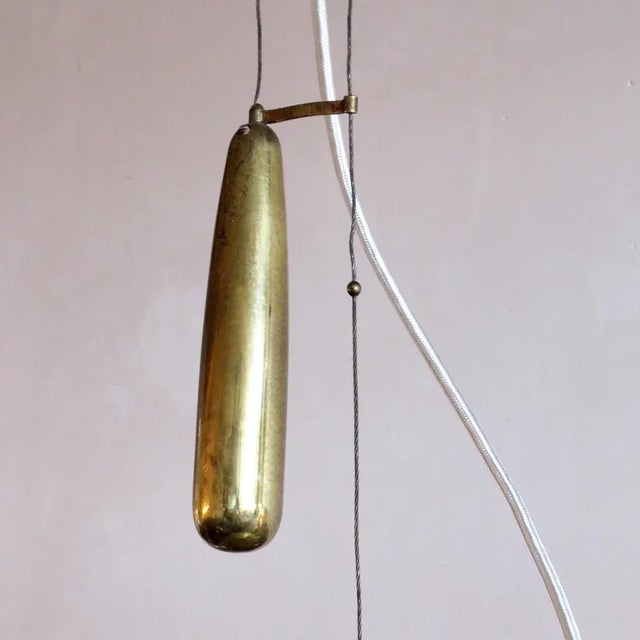 Metal Large Paavo Tynell Counter Weight Chandelier ‘A1965’, 1950 For Sale - Image 7 of 10