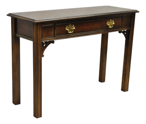 Vintage Lane Altavista Georgian Chippendale Cherry Wood Small Console Table