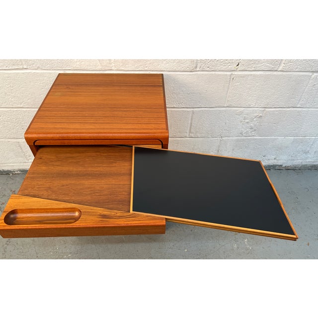 Vintage Danish Modern Teak Nightstands by Nils Jonsson for Torring Mobelfabrik, A Pair For Sale - Image 12 of 15
