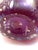 1980s Modern Art Blown Glass Iridescent Purple and Gold Large Vase For Sale - Image 11 of 12