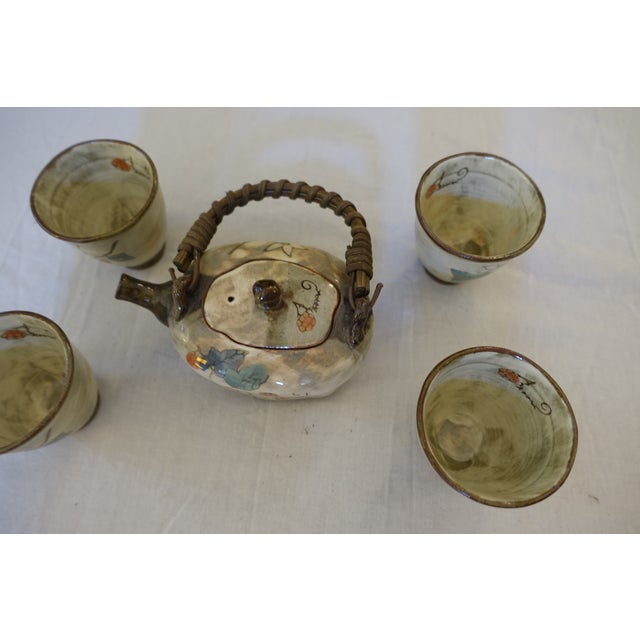 Japanese Tiny Ceremony Toy Tea Service, Set of 5 For Sale - Image 3 of 5