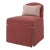 Modern Red Upholstered Dressing Chair For Sale