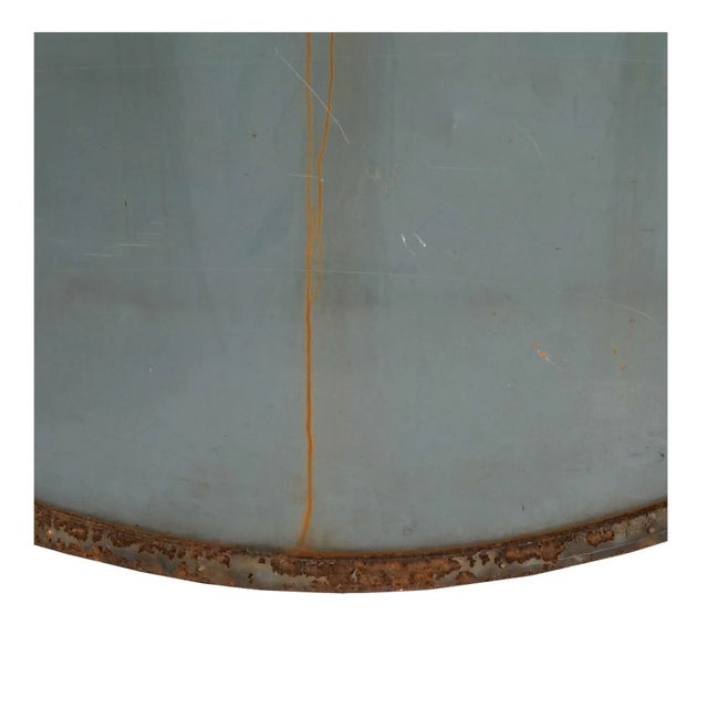 Early 20th Century Hand-Painted French Tower Clock Face For Sale - Image 10 of 11