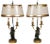 19th C. French Bronze Cherub Lamps - a Pair For Sale