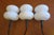 Mid-Century Opal Glass Organically Shaped Pendant Lights, Set of 3 For Sale - Image 6 of 10