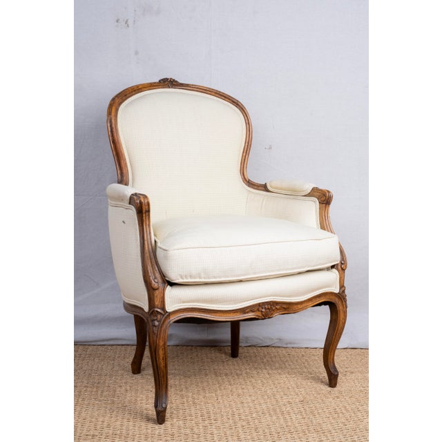 French Antique Bergère Chair For Sale - Image 3 of 9