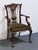 Henredon Henredon Furniture Solid Mahogany Traditional Chippendale Style Dining Arm Chair For Sale - Image 4 of 9