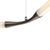 A sculptural suspension light by Lorenza Bozzoli, defined by a continuous C-shaped line that stretches horizontally with...
