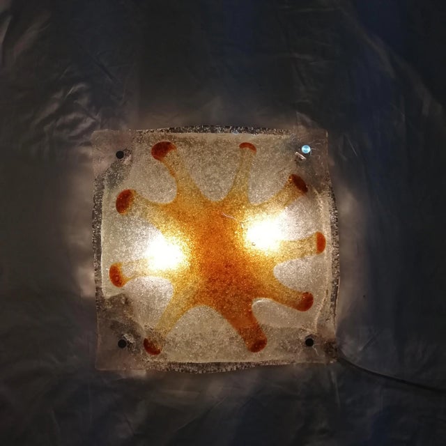 Metal Murano Glass Sconce, 1980s For Sale - Image 7 of 10