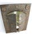 Gray Vintage Mexican Folk Art Punched Tin “Hojalata” Mirror W/ Brass Accents For Sale - Image 8 of 12