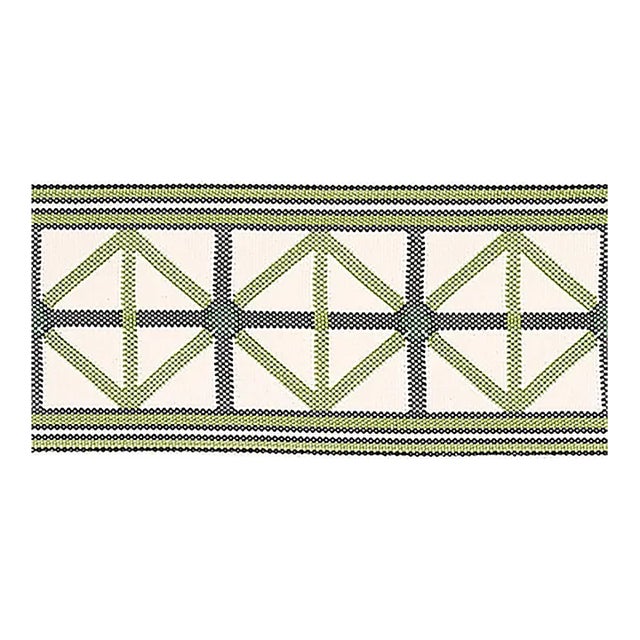 Schumacher Napoleon Indoor/Outdoor Tape, Moss For Sale