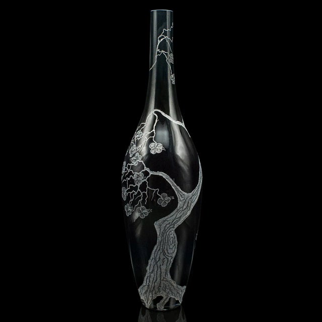 1970's Tall Vintage Stem Vase For Sale - Image 4 of 9