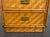 Chocolate Vintage Faux Bamboo Rattan Campaign Style Lingerie Chest Dresser For Sale - Image 8 of 10