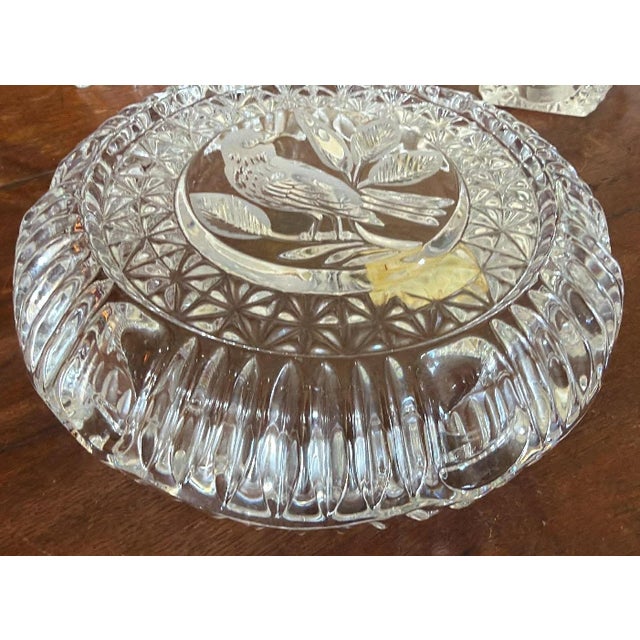 1980s Vintage Byrdes Lead Crystal Ashtray West Germany For Sale - Image 6 of 10