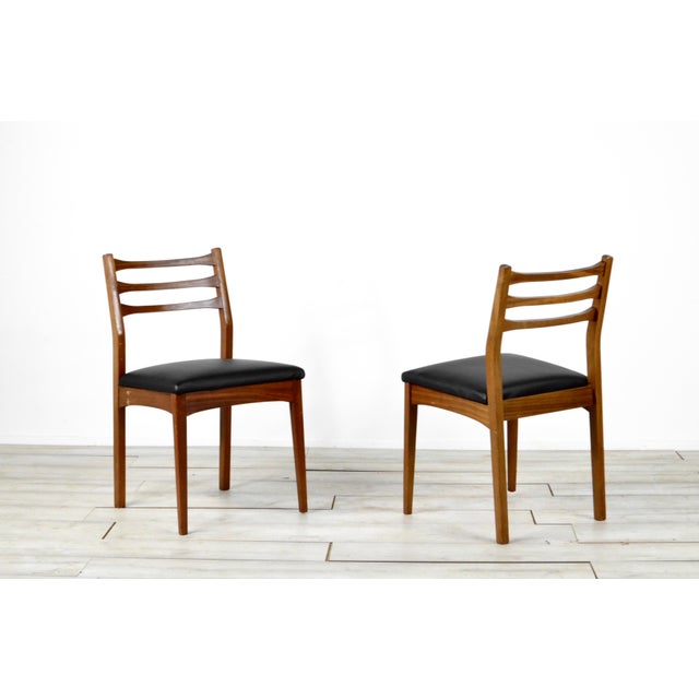 Wood Vintage Teak Dining Chairs from Meredew, 1960s, Set of 4 For Sale - Image 7 of 9