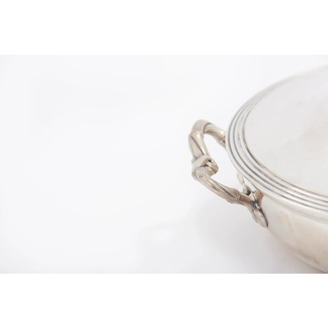 Vintage French Silverplate Covered Dish For Sale - Image 10 of 13
