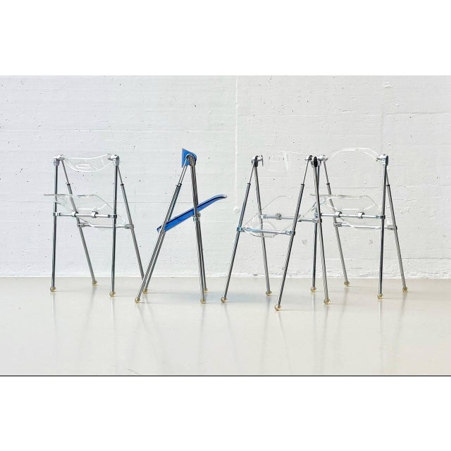 Acrylic Folding Chair by Giancarlo Piretti for Castelli, 1980s For Sale - Image 6 of 18