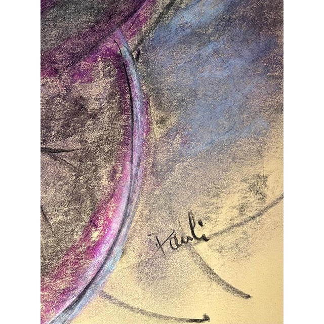 Gilbert Pauli, Future Mother, Pastel on Paper, 1990 For Sale - Image 6 of 10