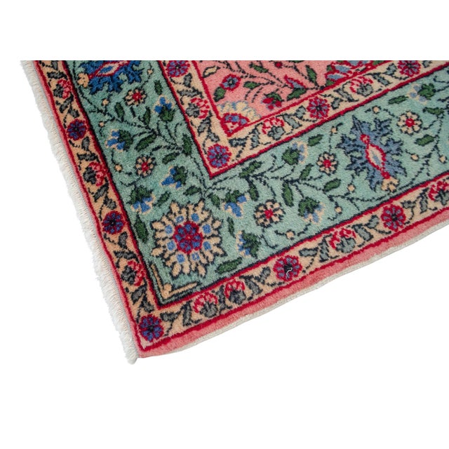 1950s Vintage Turkish Rug Hand Knotted Area Rug - 3′9″ × 5′5″ For Sale - Image 10 of 11