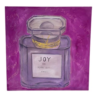 Circa 2004 Mandy Smart Original Acrylic Painting "Joy De Jean Patou" For Sale