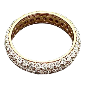 2.64 Ct Pave Diamond Eternity Band Size 6