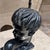 Paint 1950s Modernism African Head Table Lamp in Gesso For Sale - Image 7 of 11