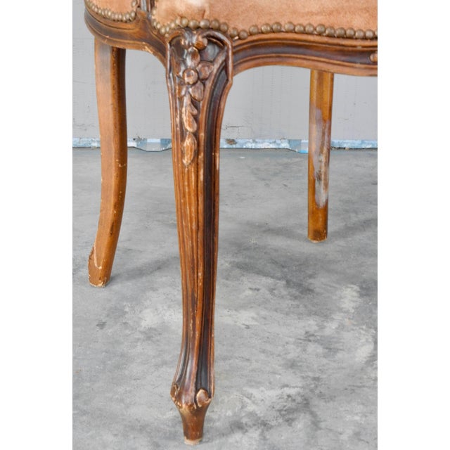 Early 20th Century French Caned Back Fauteuil Armchair For Sale - Image 9 of 11