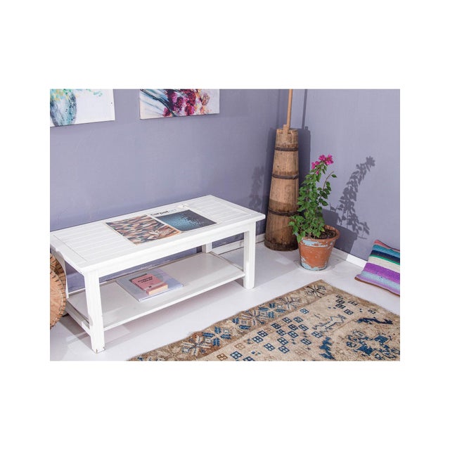 Decorative Vintage Turkish Kars Wool Rug - 4`5" X 11`0" For Sale - Image 4 of 6