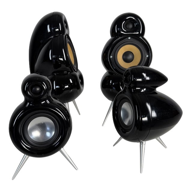 Scandyna Minipod + Micropod Designer Speakers from Simon Ghahary, Denmark, 2000s, Set of 4 For Sale