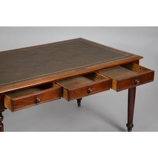 Mid 19th Century Early Victorian Partners Writing Table For Sale - Image 5 of 10