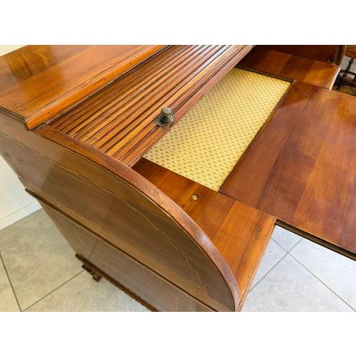 Wood Antique Josephinian Walnut Veneer Secretary For Sale - Image 7 of 18