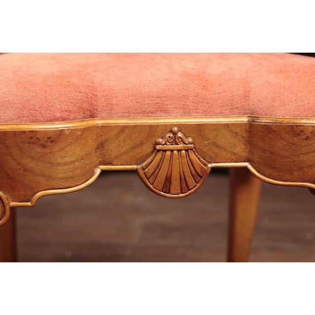 Queen Anne Walnut Dining Chairs, Set of 10 For Sale - Image 12 of 13