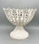 White Antique Victorian Cast Iron Openwork Compote With Fluted Pedestal For Sale - Image 8 of 10