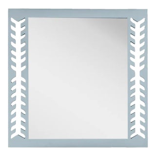 Fleur Home Audubon Spruce Square Mirror in Parma Gray, 48x48 For Sale
