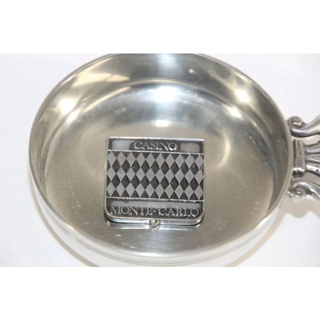 Traditional Vintage Collectible Casino Monte Carlo Wine Tester in Pewter For Sale - Image 3 of 13