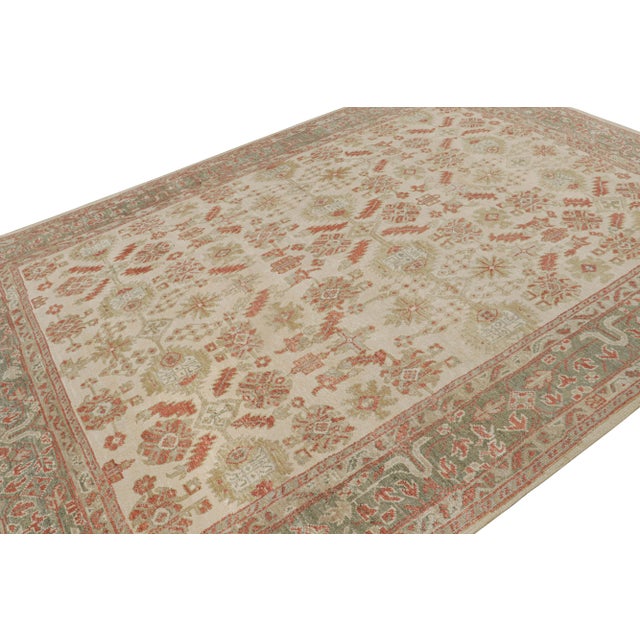 Hand-knotted in wool & sari silk, this 9x12 rug is from the new line of Rug & Kilim’s Modern Classics Collection inspired...