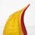 Mid-Century Modern Mid-Century Modernist Hand-Blown Teardrop Form Glass Vase in Yellow and Scarlet For Sale - Image 3 of 12
