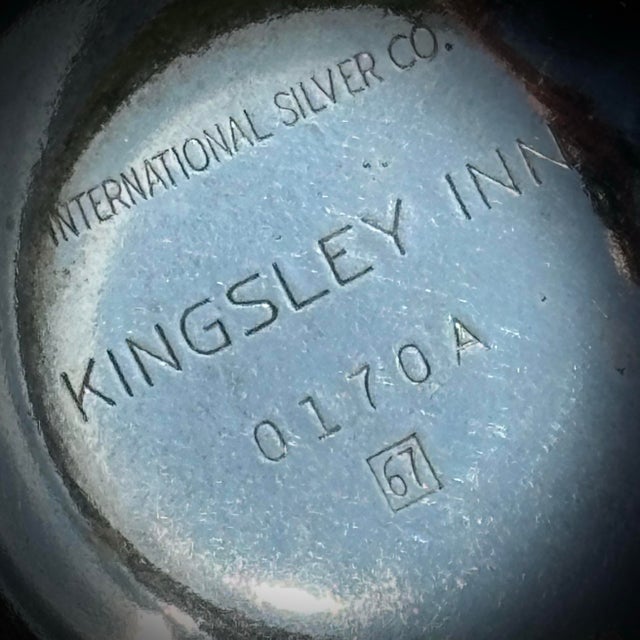 1940s Silver Plate Bowl - Antique Kingsley Inn Pedestal Coupe For Sale - Image 5 of 5