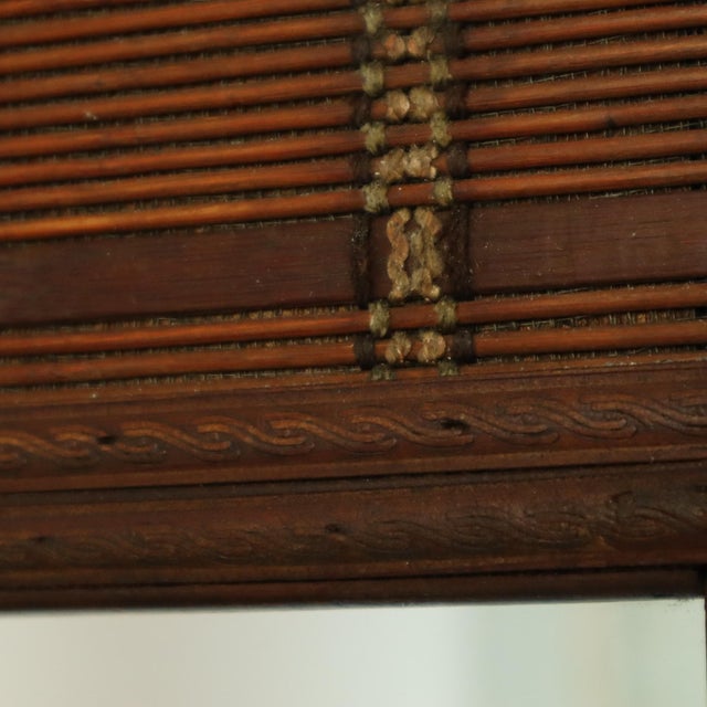 Vintage Square Bamboo and Rattan Mirror, 1960s For Sale - Image 13 of 16