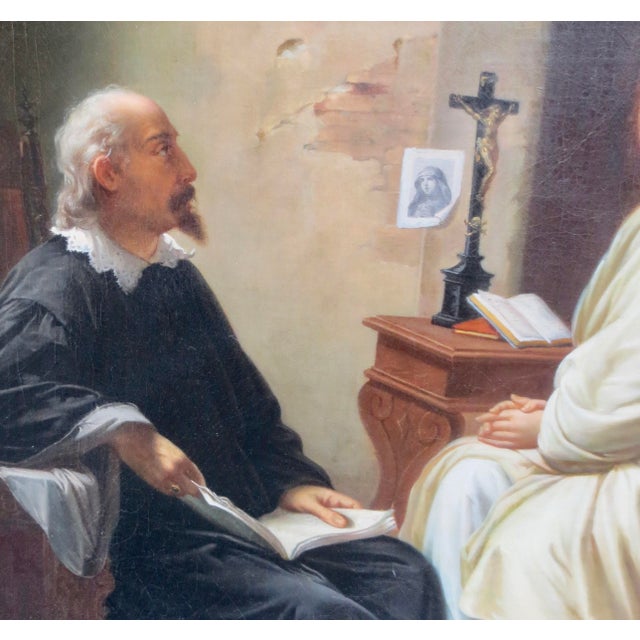 Late 19th Century "Beatrice Cenci Being Sketched by Guido Reni " by Achille Leonardi For Sale - Image 5 of 15