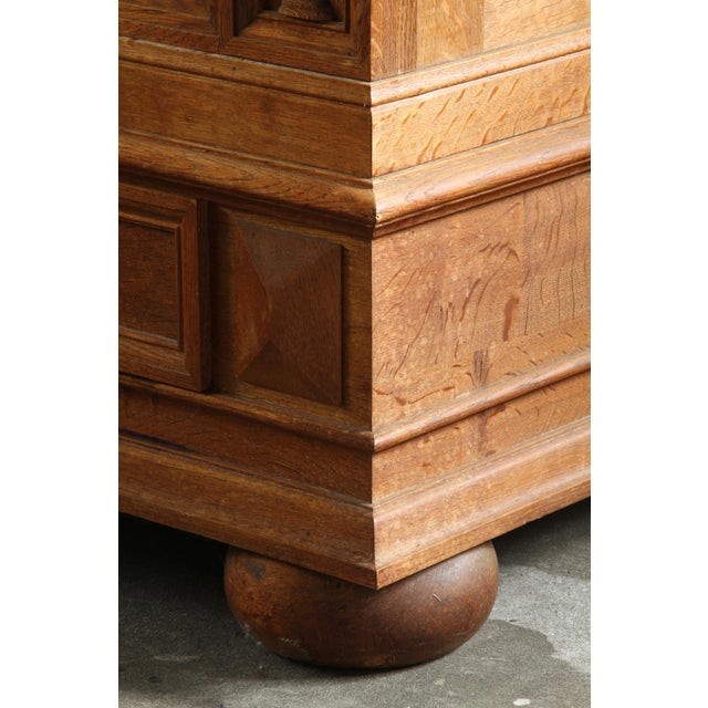 Vintage Art Nouveau Danish Oak Cabinet, 1930s For Sale - Image 12 of 17