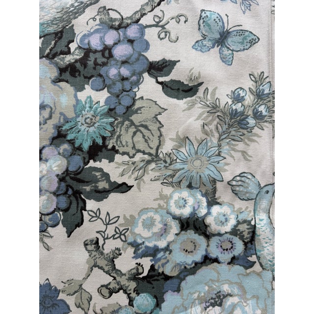 Chinoiserie Vintage Cyrus Clark Orientale Chinoiserie Bird & Floral Fabric – 5 Yards For Sale - Image 3 of 7