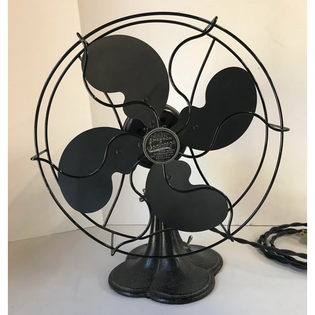1938 Art Deco 8” Emerson Seabreeze Oscillating Electric Fan For Sale - Image 9 of 9