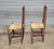Mid 20th Century Set of 6 Primitive Red Painted Queen Anne Style Dining Chairs With Rush Seats For Sale - Image 9 of 10