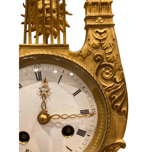 Charles X Cut Glass and Ormolu Mantle Clock For Sale - Image 9 of 11
